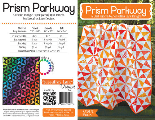 Prism Parkway quilt pattern by Shayla Wolf & Kristy Wolf