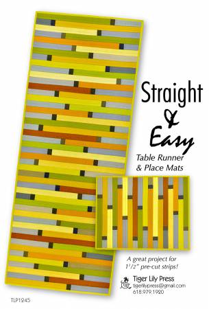 Straight & Easy Table Runner and Place Mats pattern by Nicole Kaya