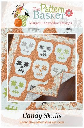 Candy Skulls quilt pattern by Margot Languedoc