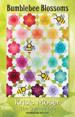Bumblebee Blossoms quilt pattern by Krista Moser