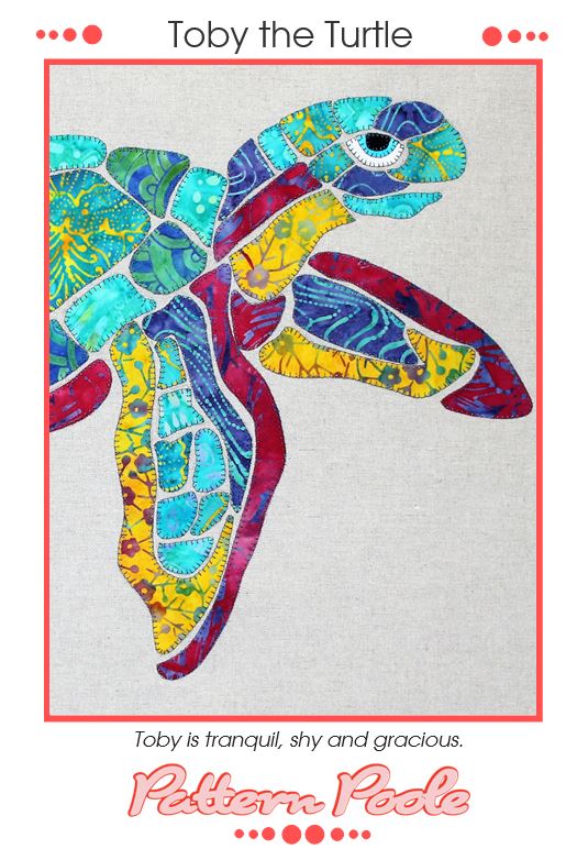 Toby the Turtle quilt pattern by Alaura Poole