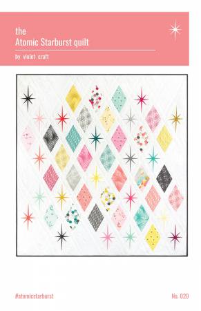 Atomic Starburst quilt pattern by Violet Craft
