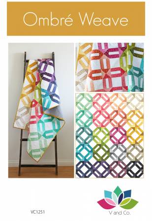 Ombre Weave quilt pattern by Tiffany Hayes for V and Co.
