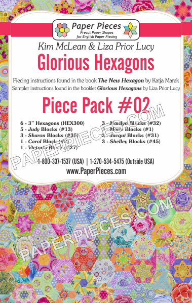 Glorious Hexagons Piece Pack #02 - The Quilter's Bazaar