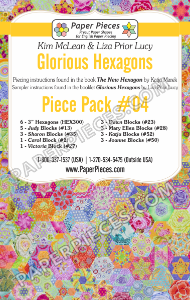 Glorious Hexagons Piece Pack #4 - The Quilter's Bazaar