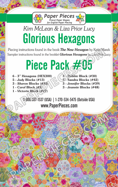 Glorious Hexagons Piece Pack #05 - The Quilter's Bazaar