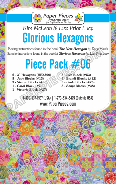 Glorious Hexagons Piece Pack #06 - The Quilter's Bazaar
