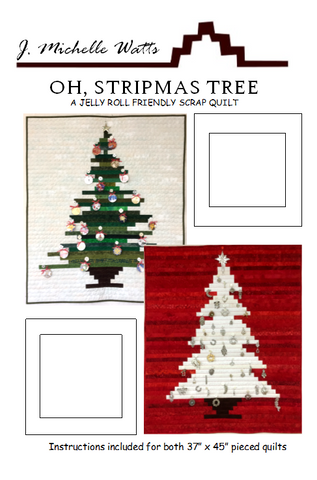Oh, Stripmas Tree quilt pattern by J Michelle Watts