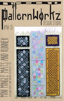 Mini Mingle Mats and Runner quilt pattern by Joanie Morrow